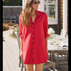Frank & Eileen Red Shirt Dress